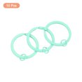 thumbnail image 3 of Uxcell Split Keychain Rings 10Pack Round Flat Key Holder with Open Jump Ring, Blue, 3 of 5