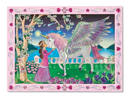 Melissa and Doug 14296 Sticker by number Unicorn stickers create a picture frame 