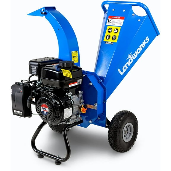 SuperHandy 7HP Gas Powered Wood Chipper Shredder Mulcher