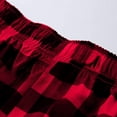 thumbnail image 4 of ibuvkizy Mens Pajama Pants,Joggers for Men Fashion Men's Casual Plaid Print Loose Sport Plaid Pajama Pants Trousers with Pockets Red,XXL, 4 of 4
