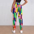 Paint Brush Print Pants Womens Abstract Korean Fashion Joggers Spring