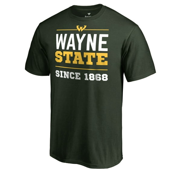 Men's Green Wayne State Warriors Alternate Logo One T-Shirt