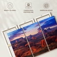 thumbnail image 6 of Elephant Stock Hunts Mesa Monument Valley Sunset Wall Art - Horizontal Multi Panel Canvas - Living Room Wall Decor - Places Multi Panel - Blue And Brown Decor By Susanne Kremer - 45" x 28", 6 of 8