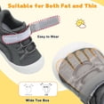 thumbnail image 3 of Zapatos de bebé FEETCITY para bebés descalzos, grises, de 6 a 12 meses, 3 of 7