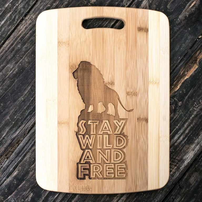 Stay Wild and Free - Lion - Cutting Board Stay Wild and Free - Lion - Cutting Board