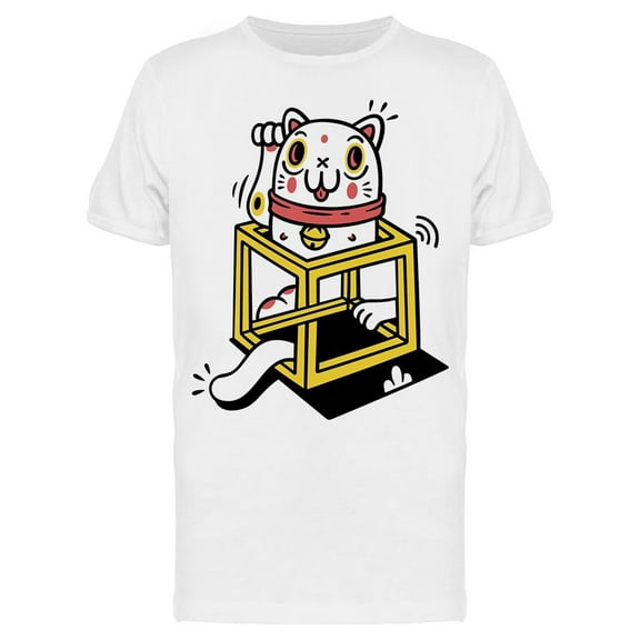 Maneki Neko Cool Design  T-Shirt Men -Image by Shutterstock, Male Medium