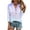 Blue#2, variant on GaThRRgYP Workout Tops for Women,Plus Size Tops for Women,Women's Tops Fashion Solid Button Shirt Female V-Neck Loose T-shirt Blouse Gray S