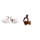 thumbnail image 1 of Estatua de cisne de resina, figura abstracta de pensador, figura humana, escultura coleccionable moderna de resina con acabado artístico suave, ideal, 1 of 8