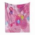 thumbnail image 1 of Pink Soft Flannel Fleece Throw Blanket, Abstract Fantasy Magic Blurry Motion Effect Design Smooth Illustration Art Print, Cozy Plush for Indoor and Outdoor Use, 70" x 90", Pink, by Ambesonne, 1 of 6