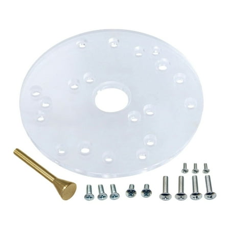 

164mm Acrylic Router Base Plate with Centering Pin Power Router Tool for 690 621
