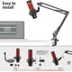 thumbnail image 4 of Soporte de micrófono con brazo articulado QuadCast, soporte de brazo de tijera con brazo de suspensión ajustable para HyperX QuadCast, QuadCast S - Micrófono de condensador USB RGB de SUNMON, 4 of 4