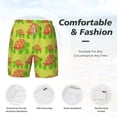 thumbnail image 6 of Picia Cartoon Turtles 1 pattern Mens Swim Trunks with Compression Liner Stretch Beach Shorts Quick Dry with Zipper Pockets No-Chafing Board Shorts-X-Large, 6 of 9