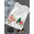 thumbnail image 3 of Adorable Hummingbird And Flowers T-Shirt Women -Image by Shutterstock, Female Medium, 3 of 4