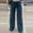 *Dark Blue, variant on ClodeEU Women's Lace Wide Leg Jeans, High Waist Casual Washed Denim Pants, Fashion Loose Fit Trousers Dark Blue,Womens Plus XL