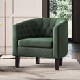 thumbnail image 2 of BELLEZE Elegant Tufted Barrel Accent Chair - Berlinda (Green), 2 of 7