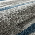 thumbnail image 6 of Addison Reston Modern Geometric Shag Teal Area Rug, 6 of 8