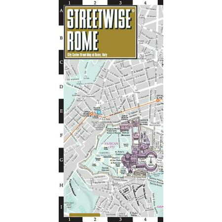 Streetwise rome map - laminated city center street map of rome, italy: