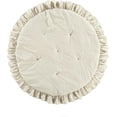 thumbnail image 6 of Round Ruffle  Mat 36" Diameter Neutral - Tummy  Mat - Beige Playmat -   Mats for Floor - Nursery Decor, 6 of 6