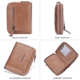 thumbnail image 3 of Bifold Slim Wallet for Men - Large Capacity Leather Front Pocket Men's Wallet, 3 of 5