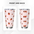 thumbnail image 3 of KLL Strawberry Print 40oz Stainless Steel Insulated Car Cup with Spillproof Lid - Keep Your Drink Hot or Cold on the Go-Without Straw, 3 of 8