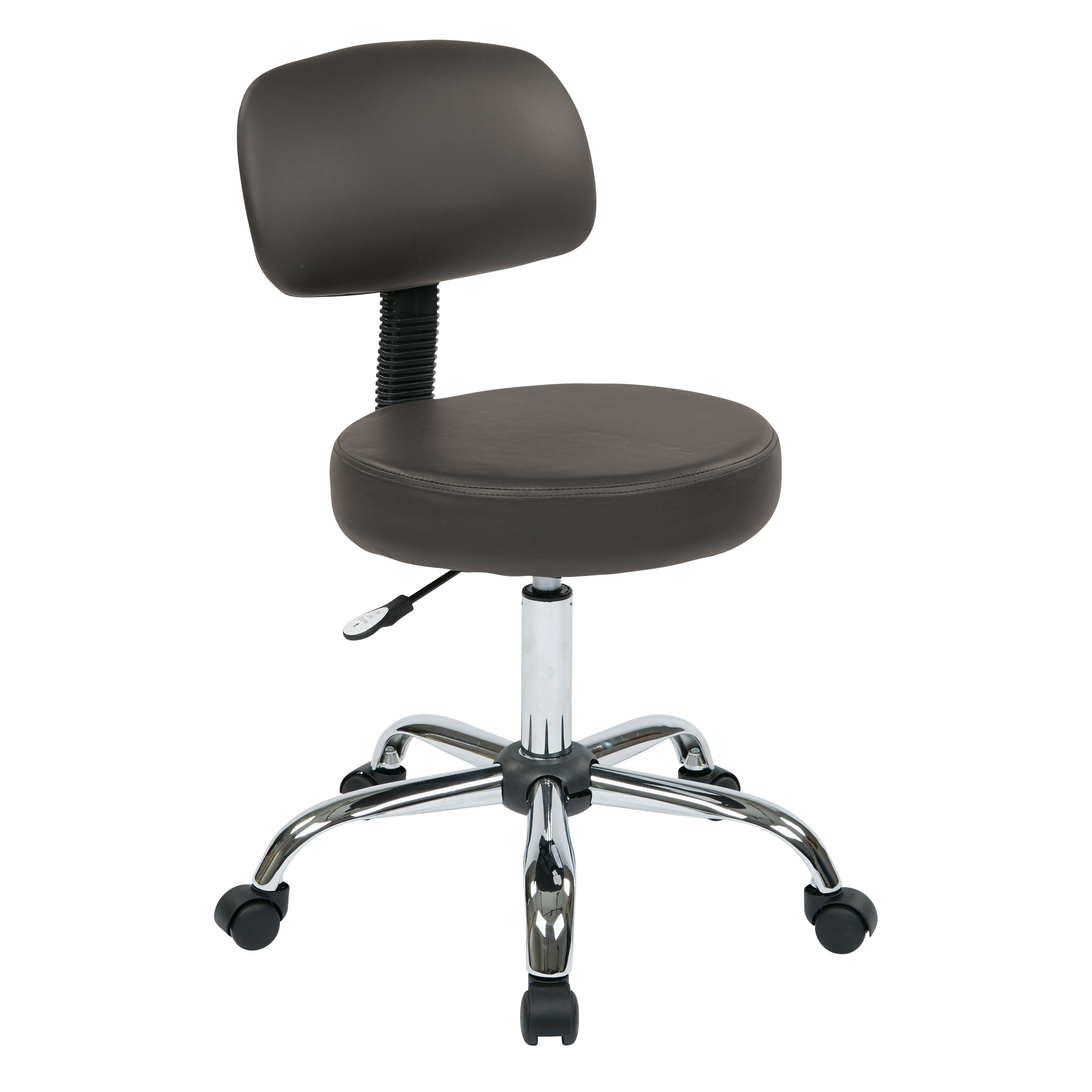 OSP Furniture Work Smart Pneumatic Drafting Chair with Stool and Back