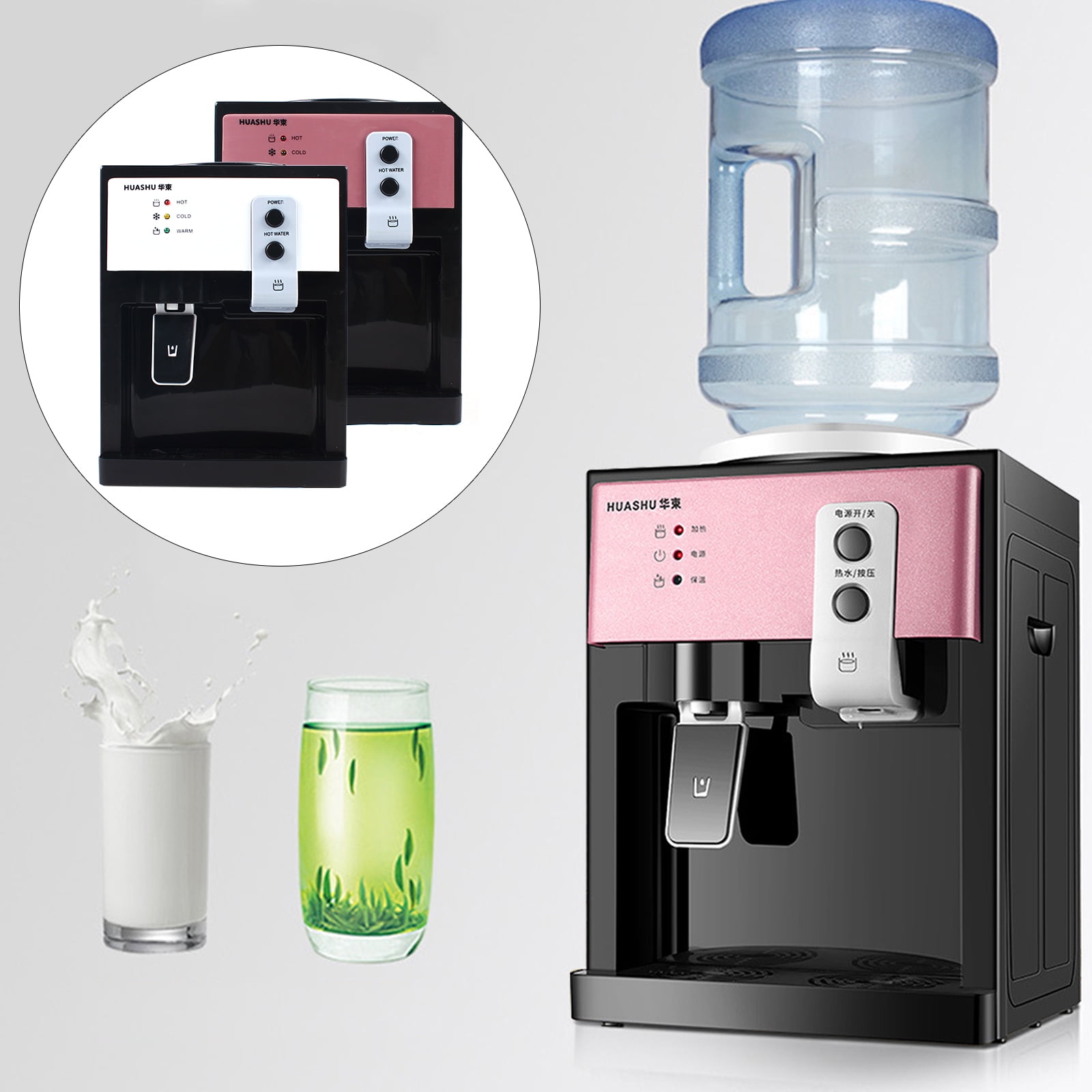 Top Loading Water Cooler Water Dispenser, 3 Temperature Settings - Hot, Cold & Warm Water for All Season, Electric Water Dispenser for Home, Office, Restaurant, Rose gold