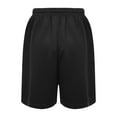 thumbnail image 2 of Ocealan Kids Basketball Mesh Shorts Boys Athletic Performance Booty Shorts Teamwear Drawstring Black 26, 2 of 5