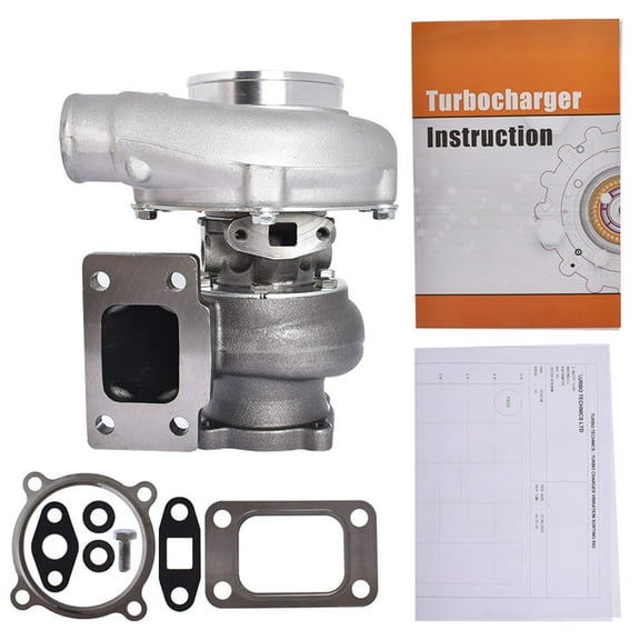 labwork GT3076 GT3037 Universal Turbo Turbocharger .82 A/R .60 4-Bolt T3 Flange Floating Bearing Replacement for all 6/8 cyl 3.0L-5.0L Engines GT30 Turbo Charger