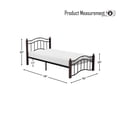 thumbnail image 4 of OakvillePark Miter Open-Frame Metal Platform Bed, Twin, Black, 4 of 4