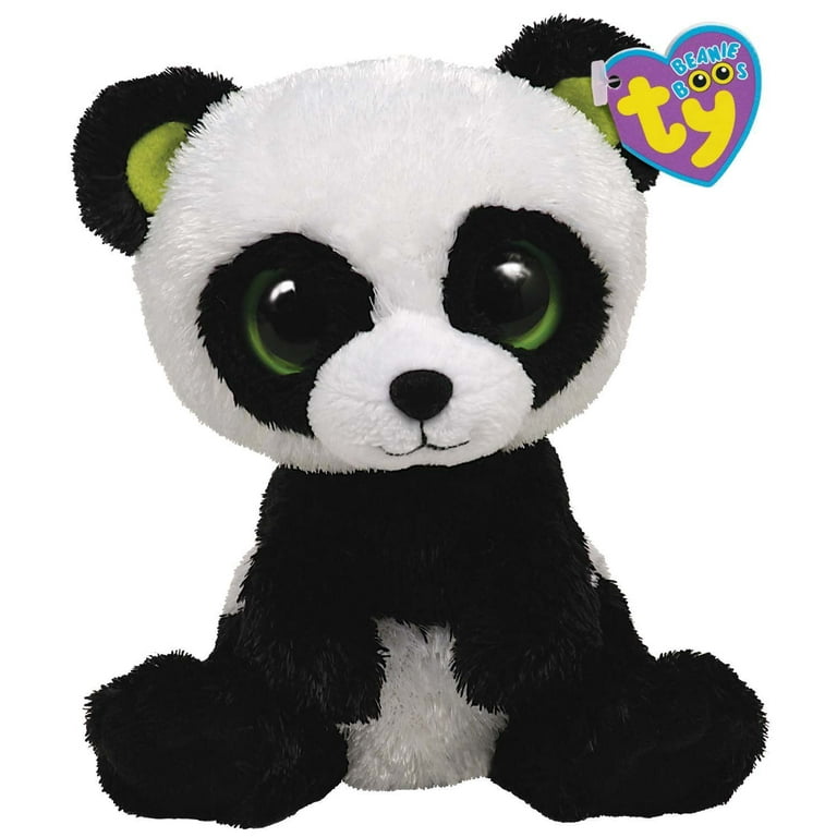 TY Beanie Boos BAMBOO the Panda (Glitter Eyes) (Regular Size