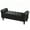PU+Black, variant on Furniliving Storage Ottoman Bench with Arms, Button Tufted End of Bed Bench, PU fabric Storage Bench for Bedroom, Entryway, Black