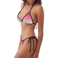 thumbnail image 2 of Disketp Watermelon para Bañador de Dos Piezas para Mujer, Bikini Sexy Halter String, Conjunto de Bikini en Triángulo, 2 of 6