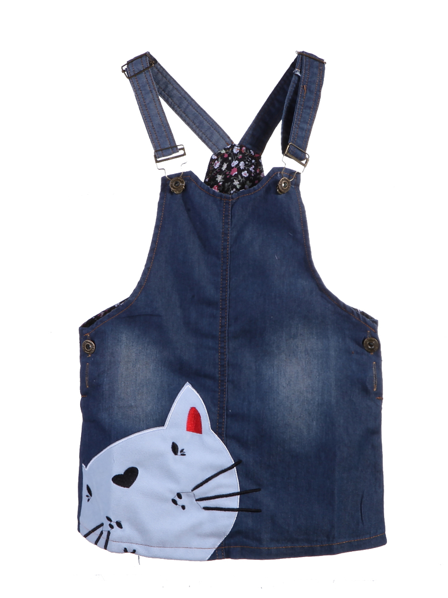 baby denim pinafore
