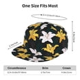 thumbnail image 6 of Balery Baseball Cap Flat Bill Hats for Men Adjustable Size for Running Workouts and Outdoor Activities All Seasons Dad Hat(Lilies Flowers ), 6 of 9
