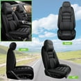 thumbnail image 2 of AFUNTIO Luxury Seat Covers for GMC 99% Models,2PCS Leather Car Seat Cushions,Waterproof Seat Cover for Cars,Nonslip Interior Accessories(Solid Black), 2 of 6