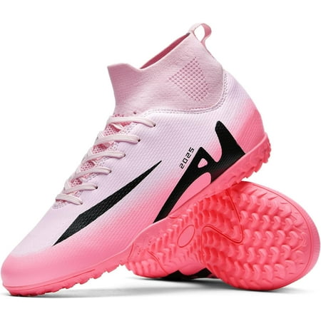 Soccer Cleats for Mens Womens Indoor Soccer Shoes Unisex Baseball Turf Shoes Youth Rugby Shoes Adult AG FG TF Football Boots Wide Training Sneaker