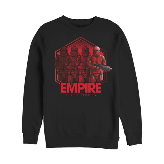 Men's Star Wars: The Rise of Skywalker Sith Trooper Reflection Sweatshirt Black Large