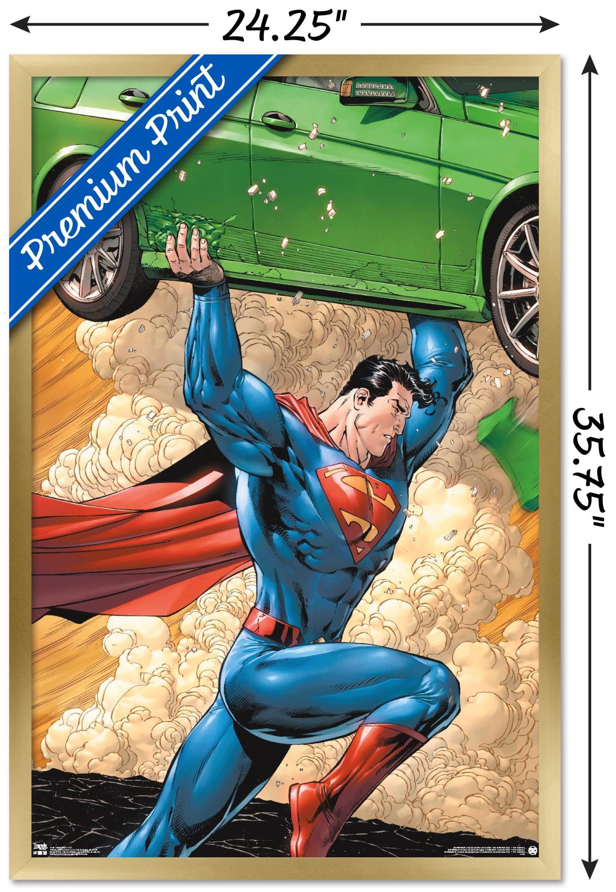 DC Comics - Superman - Car Wall Poster, 22.375" x 34", Framed
