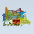 thumbnail image 2 of CafePress - San Francisco Travel Poster Long Sleeve T Shirt - Long Sleeve Infant T-Shirt, 2 of 2
