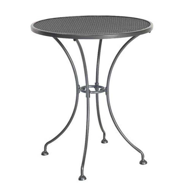 Euro S6524RD-01-MHBN Outdoor Steel Mesh Bistro Table, 24 x 29 in ...