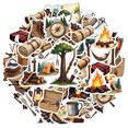 thumbnail image 2 of cartoon Camping Theme Stickers, Waterproof Camping Theme Sticker for Water Bottle Laptop Phone Cases Planner Skateboard Luggage Helmet Party Favor Decor, Ideal for Adults Teens Teacher Rewards, 2 of 9