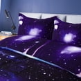 thumbnail image 3 of Unique Bargains Star Colored Sky Moon Night Duvet Cover Fuchsia Starry Pattern 4pcs, 3 of 10