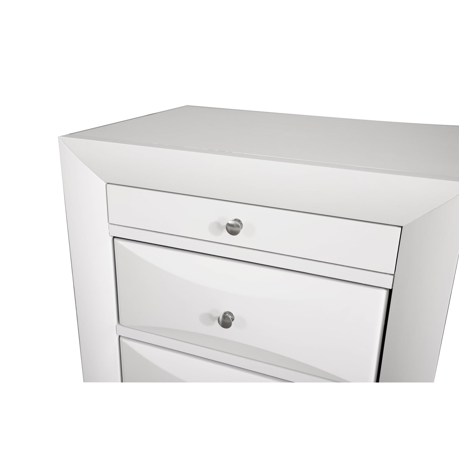 Glory Furniture Marilla 3 Drawer Nightstand in White