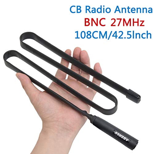 HYS BNC Base Telescopic/Rod 27Mhz Antenna 9.8-Inch to 51.97-inch HT Amateur Antennas for CB Handheld/Portable Radio with BNC Connector Compatible with Cobra Midland Uniden Anytone CB Radio 