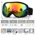 thumbnail image 3 of Gafas de Esquí SPOSUNE Sobre Lentes Antivaho y Anti-UV para Nieve, 3 of 8