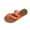 Orange, variant on THDHVS Wide Sandals for Women,Sandals Women,Women's Fashionable and Casual Summer Style Outer Wear Flat Hollow Solid Color Soft Bottom Sandals Black 5.5