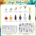 thumbnail image 2 of Troqueles para cortar vino y copas de vino, troqueles para hacer tarjetas, plantillas para troqueles de metal para tarjetas, troqueles para álbumes de recortes, plantillas para troqueles de repujado, 2 of 9