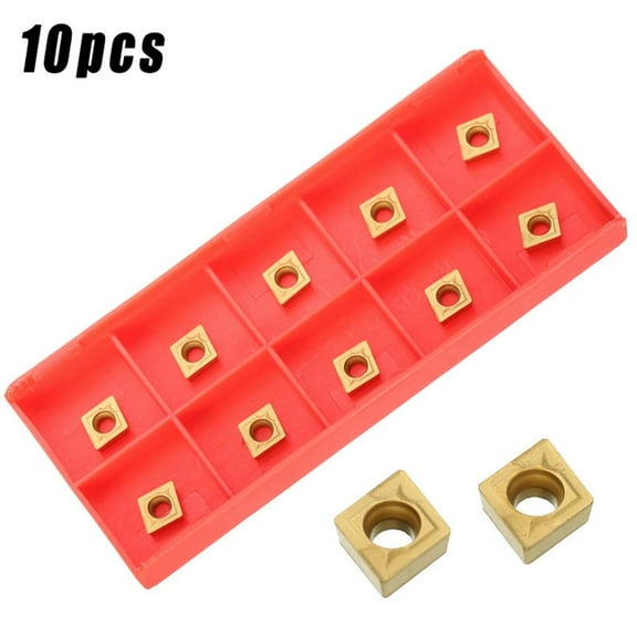 10 Pcs CCMT 060204 /CCMT 21.51 US735 CNC Carbide Inserts Metalworking Tool Set
