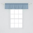 thumbnail image 2 of Ambesonne Geometric Window Valance, Circular Floral Shape, 54" X 12", Slate Blue Tan, 2 of 3