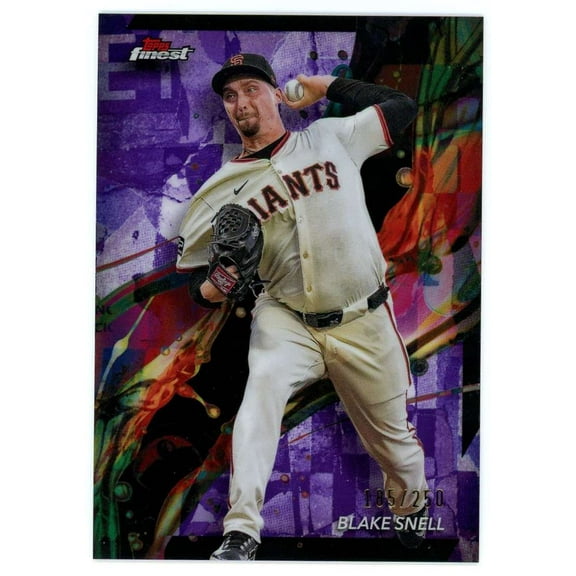 MLB 2024 Topps Finest Baseball Purple 185/250 Blake Snell #88